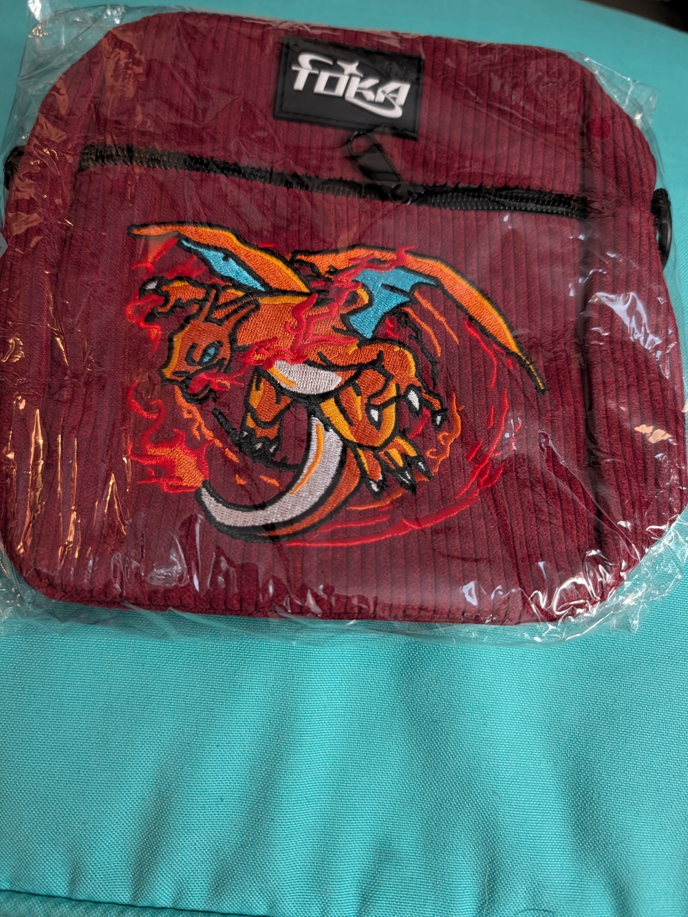 NWT Pokemon Charizard Toka Maroon Crossbody Bag